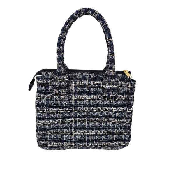 NWT J. Crew Small Tweed Structured Tote Bag Purse Multicolored Old Money - Picture 1 of 11